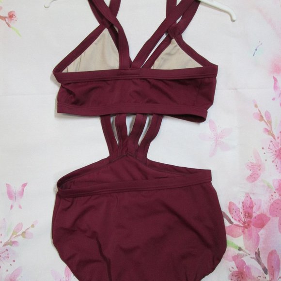 Strappy Cage Leotard New by Weissman LC Navy Dance Costume - Picture 5 of 7